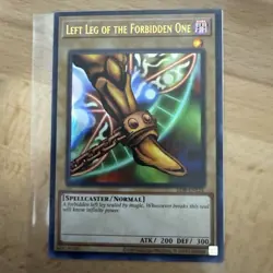 Left Leg of the Forbidden One 25th Anniversary Legend Blue Eyes White Dragon LOB - Image 1