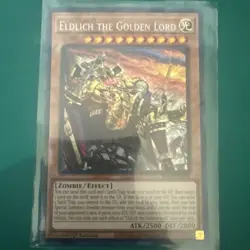 Yugioh Eldlich the Golden Lord RA01-EN019 Secret Rare 1st Ed NM - Image 1