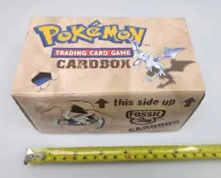 1999 Wizards Of The Coast Vintage Pokemon Fossil Cardboard Deck Card Storage - Image 2