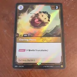 Riftbound Origins Daring Poro card OGN 210/298 League of legends Promo - Image 1
