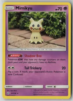 Mimikyu 97/236 Rare Cosmic Eclipse Pokemon TCG Near Mint Card (NM) 1 - Image 1