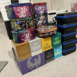 Pokemon Cards In Bulk With Tins And Organizers - Image 1