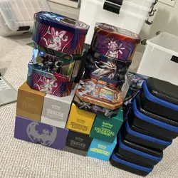 Pokemon Cards In Bulk With Tins And Organizers - Image 2
