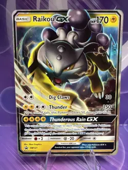 Raikou GX SM121 Sun Moon Promos Holo Card NM Condition - Image 1