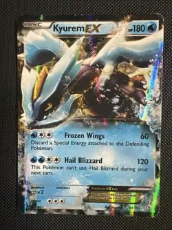 Pokemon TCG Kyurem EX Legendary Treasures Holo Rare Card 44/113 HP - Image 1