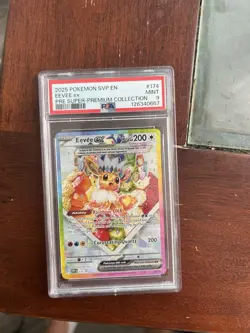 Pokemon TCG Eevee EX 174 Prismatic Evolutions Promo Card UPC PSA 9 Mint! - Image 1