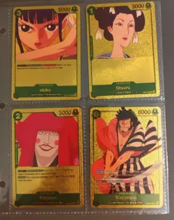 Large Pokemon Card Lot of 55 GOLD Cards w/New Binder One Piece Card Game New - Image 2