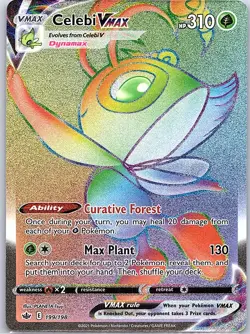 Celebi VMAX 199/198 SWSH06: Chilling Reign - Pokemon Card - NM - Image 1