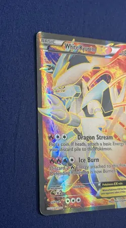 Pokemon White Kyurem EX (146 Full Art) 146/149 Boundaries Crossed Holo Card - Image 4