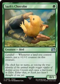 ~ Sazh's Chocobo ~ NM Foil ~ UB: FINAL FANTASY ~ MTG ~ - Image 1