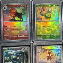 Pokemon TCG Prismatic Evolutions Masterball Card Lot 6 Cards Pyroar Ursaluna - Image 2