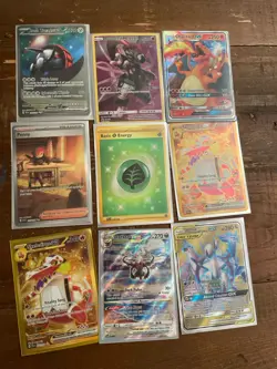 9 Pokemon Ultra Rare Cards Lot Darkrai VSTAR Arceus Dialga Palkia And More - Image 1