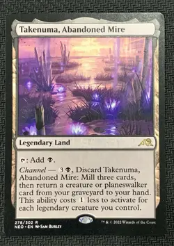 MTG Takenuma Abandoned Mire Kamigawa Neon Dynasty Magic The Gathering - Image 1