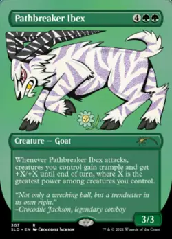 MTG Pathbreaker Ibex (307) - Borderless, NM-Mint, English Secret Lair Drop Serie - Image 1