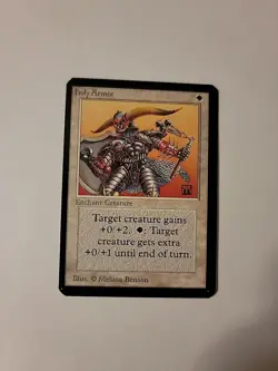 Magic The Gathering Alpha Set Holy Armor - See Photos - OC3013 - Image 1