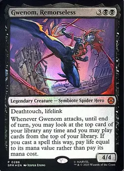Gwenom, Remorseless Foil P Unique and Miscellaneous Promos 286 NM - Image 1