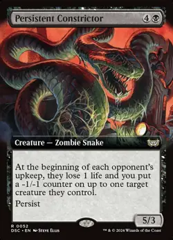 1x Persistent Constrictor ~ Extended Art NM-Mint, English Commander: Duskmourn M - Image 1