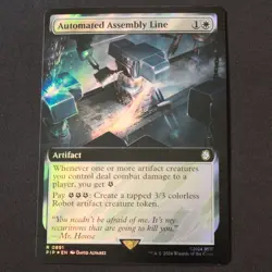 Automated Assembly Line (Extended Art) (Surge Foil) 891 MTG Fallout (PIP) NM - Image 1