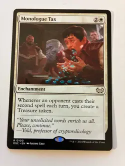 MTG Monologue Tax Commander: Duskmourn: House of Horror Regular NM - Image 1