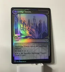 Skybridge Towers (Showcase) Streets of New Capenna Foil Land 354 - Image 1