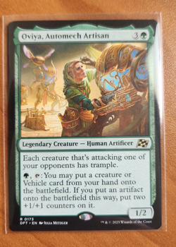 Magic MTG Oviya, Automech Artisan 0173 Regular Rare - NM condition - Image 1