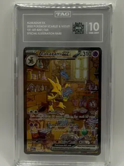 Alakazam ex 201/165 Sv: Scarlet & Violet 151 Holo Pokemon TAG 10 GEM MINT - Image 1