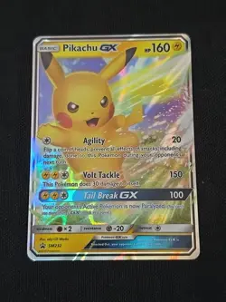 Pikachu GX SM232 Sun & Moon Black Star Promo Holo Rare Pokemon TCG Light Played - Image 1