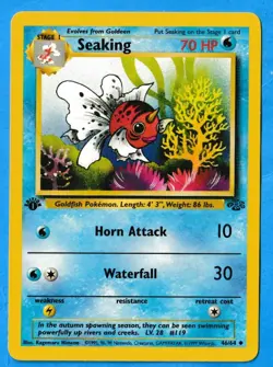1999 Wizards Pokemon Jungle Edition 1 Seaking 46/64 NM-MT Condition - Image 3