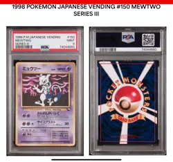 Mewtwo 1998 Pokemon Japanese Vending Series III No. 150 - Image 3