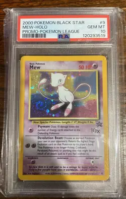 Pokemon Mew League Black Star Holo Promo #9 PSA 10 Gem Mint Recently Graded - Image 1