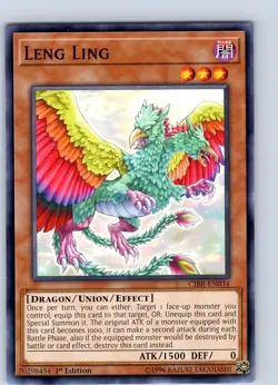 Yu-Gi-Oh TCG Leng Ling CIBR-EN034 1st Edition Regular Common Card NM - Image 1
