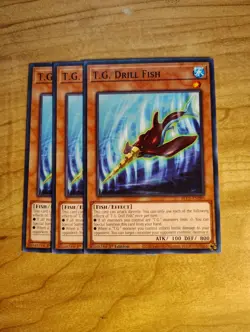 Yu-Gi-Oh - T.G. Drill Fish 3X - Full Playset - Image 1