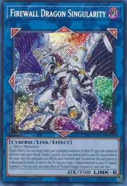 Yugioh! LP Firewall Dragon Singularity - CYAC-EN047 - Secret Rare - 1st Edition - Image 1