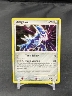 Dialga 16/106 - Great Encounters - Holo Pokemon Card - HEAVILY PLAYED - Image 1