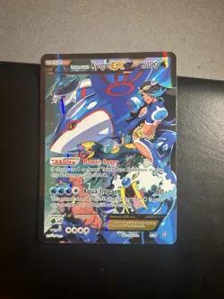 Pokemon TCG Team Aqua's Kyogre-EX Double Crisis Holo Card 6/34 - Image 1