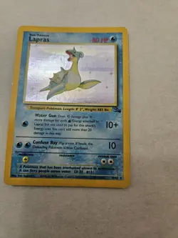 1999 Pokemon Fossil Lockdown Theme Deck,LP Holo Lapras,60 Cards/Box/manuals&Coin 742818060776 - Image 5