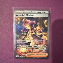 Acerola's Mischief 183/132 Secret Rare Pokemon Card Mint Condition - Image 1