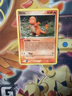 Pokemon TCG Ditto (Charmander) EX Delta Species Non-Holo Card 37/113 HP - Image 1