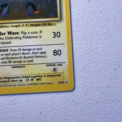 Pokemon TCG Magneton Base Set Holo Unlimited Rare Card 9/102 LP Condition - Image 5