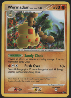 Wormadam 10/17 POP Series 7 2008 Uncommon Lightly Played Pokemon Card TCG - Image 1