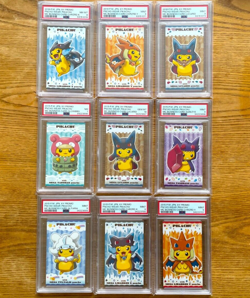 PSA 10 9 8 7 Pokemon Poncho Pikachu Mega Charizard X Y Lucario Business Card - Image 1