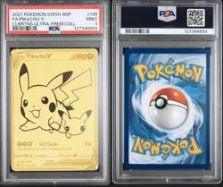 Pokemon Pikachu v SWSH145 Celebrations UPC Promo Card PSA 9 - Image 1