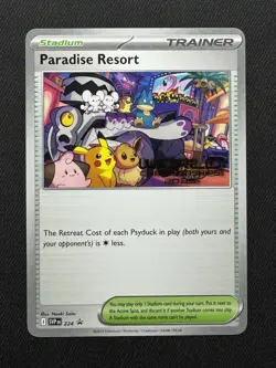 Paradise Resort 2025 World Championships ENGLISH Promo SVP 224 NM Pokemon Card - Image 1