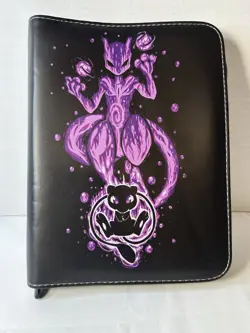 Pokemon Mewtwo And Greninja TCG Card Zip-Binder 200-400 Card Capacity - Image 1