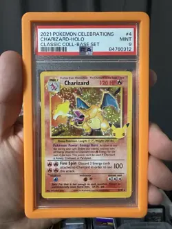 Pokemon TCG 2021 Charizard 4/102 PSA 9 Celebrations Classic Collection Holo Card - Image 1