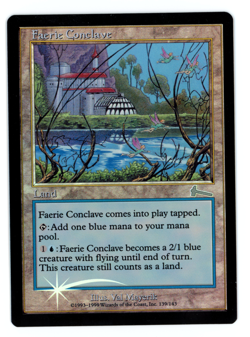 Faerie Conclave -- MTG (SP Quality FOIL) - Urza's Legacy - See scans!! - Image 1