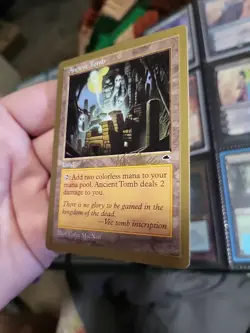 MTG Ancient Tomb - 1999 Signed Print World Championship Decks Regular NM - Image 2