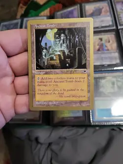 MTG Ancient Tomb - 1999 Signed Print World Championship Decks Regular NM - Image 3