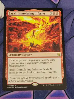 C4148 MAGIC MTG DOMINARIA JAYA'S IMMOLATING INFERNO #133 NM RARE - Image 1
