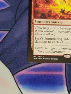 C4148 MAGIC MTG DOMINARIA JAYA'S IMMOLATING INFERNO #133 NM RARE - Image 4
